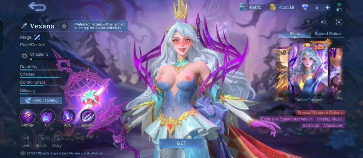LewdChan_18's tweet photo. Vexana getting too naughty 
#MobileLegendsBangBang #MobileLegends #MLBB https://t.co/d4OYkIabl9
