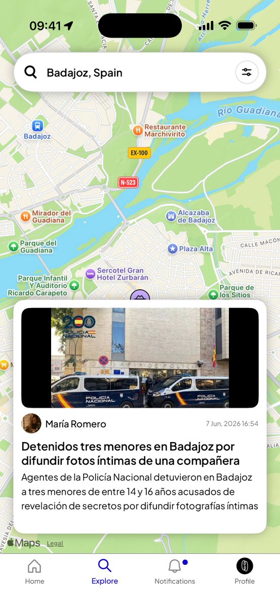 hoopleapp's tweet photo. Detenidos tres menores en Badajoz por difundir fotos íntimas de una compañera.

🟣https://t.co/3jCSAVSfOy https://t.co/7GtCqchlML