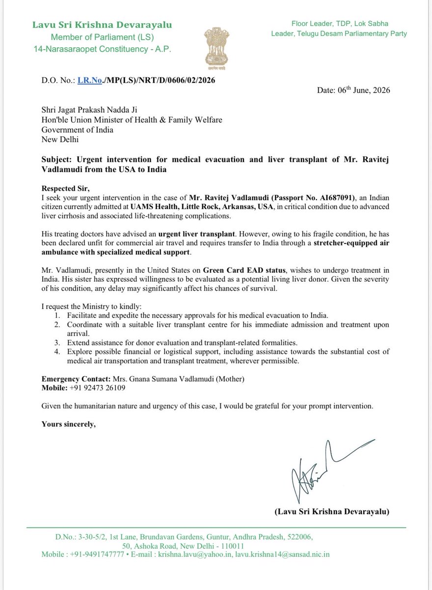 Mpraneeth7's tweet photo. Thank you, @SriKrishnaLavu anna, for your prompt intervention in this matter.  
We are hopeful for a positive response from the External Affairs Minister,@DrSJaishankar Garu.

@JPNadda Garu https://t.co/OHLjO0YPpW