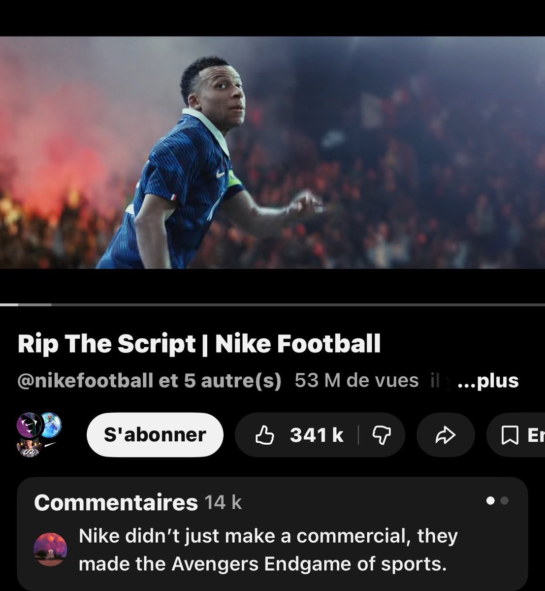 H2OCR7's tweet photo. Speed : 29 m views + 2.4 m likes
Nike : 53 m fake views + 341k likes https://t.co/kd1GmkY8mB