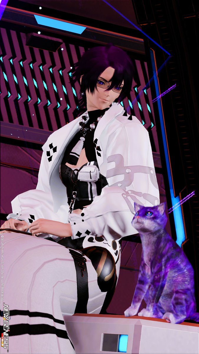 yosin7078's tweet photo. #PSO2NGS_SS #眼鏡教アークス
#メンテの日じゃないけどssを貼る
おはようございます👓
今週も無理なくですよ～('ω')
「猫かわいいですね…」 https://t.co/YWMAs0RCqg