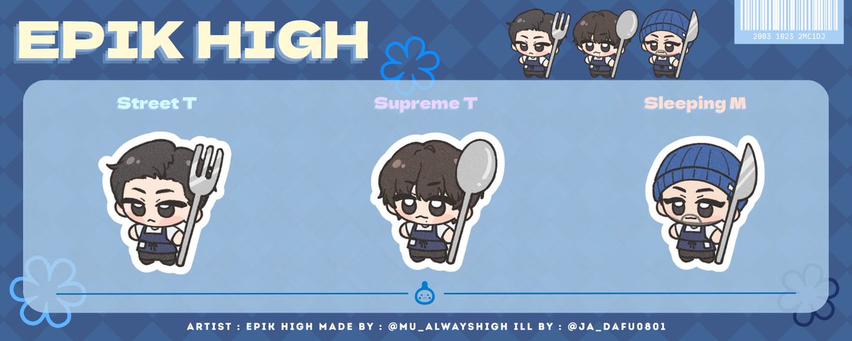 mu_alwayshigh's tweet photo. 🍚 7/4 - 7/5 에픽하이 팬미팅 🍴

하이스쿨분들과 교환하려고 나눔 굿즈를 조금 만들었어요~!
예절샷 찍기 딱 좋은 ’밥친구(코롯토)’랍니다!

수량이 많지는 않지만, 양일 모두 나눌 수 있게 따로 빼둘 예정이에요! 현장에서 마주치면 부담 갖지 마시고 편하게 교환해 주세요💙

(제가 해외 팬인 데다가 파워 I 성향이라… 한국어가 많이 서툴러도 너그럽게 양해 부탁드려요ㅠㅠ🥺)