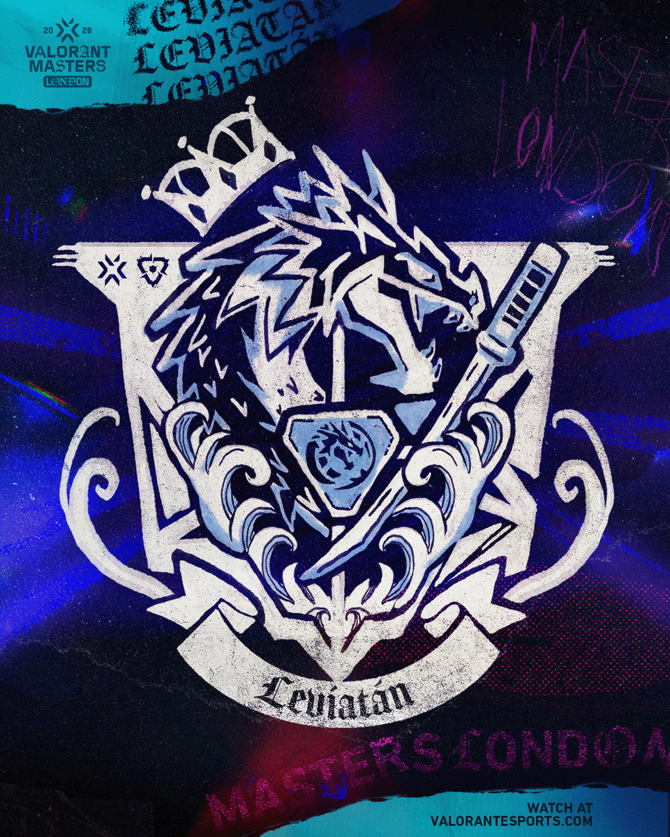 ValorantEsports's tweet photo. Their signature dragon and katana, follow the wave of @LeviatanGG with their #VALORANTMasters Team Crest! https://t.co/BKRoVnkDxn