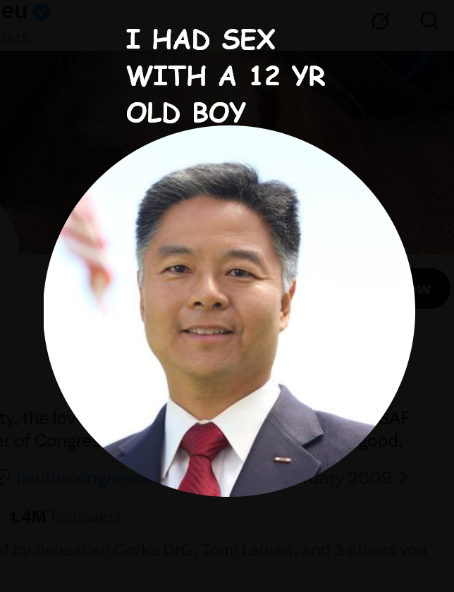 DEMSRMENTALS's tweet photo. @tedlieu @DAGToddBlanche https://t.co/3PsjUK9AmT