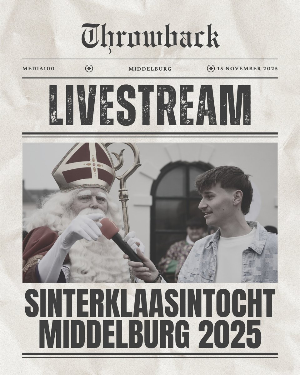 Media100_nl's tweet photo. Het is alweer even geleden, maar we kijken met trots terug op de livestream van de Sinterklaasintocht in Middelburg. 🎁 Voor de 2e keer mochten we deze uitzending verzorgen, samen met een crew van maar liefst 40 mensen. Dank aan iedereen die heeft meegeholpen! #SinterklaasTV https://t.co/8vE0WuzIfX