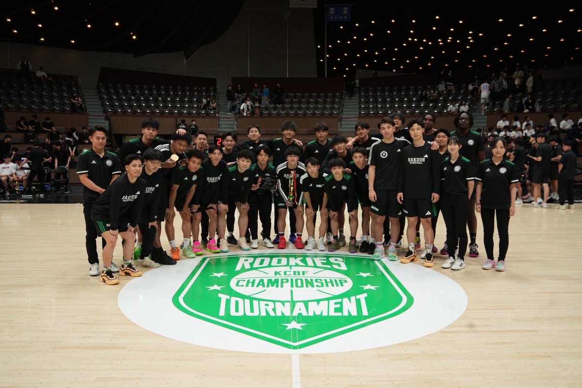 KCBBF_90's tweet photo. #ルーキーズトーナメント🍀

〈最終順位〉
🥇東海大（3年連続9回目）
🥈早稲田大
🥉日本大
4位白鷗大
5位 江戸川大
6位 大東文化大
7位 神奈川大
8位 中央大

大会結果はこちら✔️
https://t.co/OrINEYkcUs

#大学バスケ
#KCBF https://t.co/lUDeu2VCcx