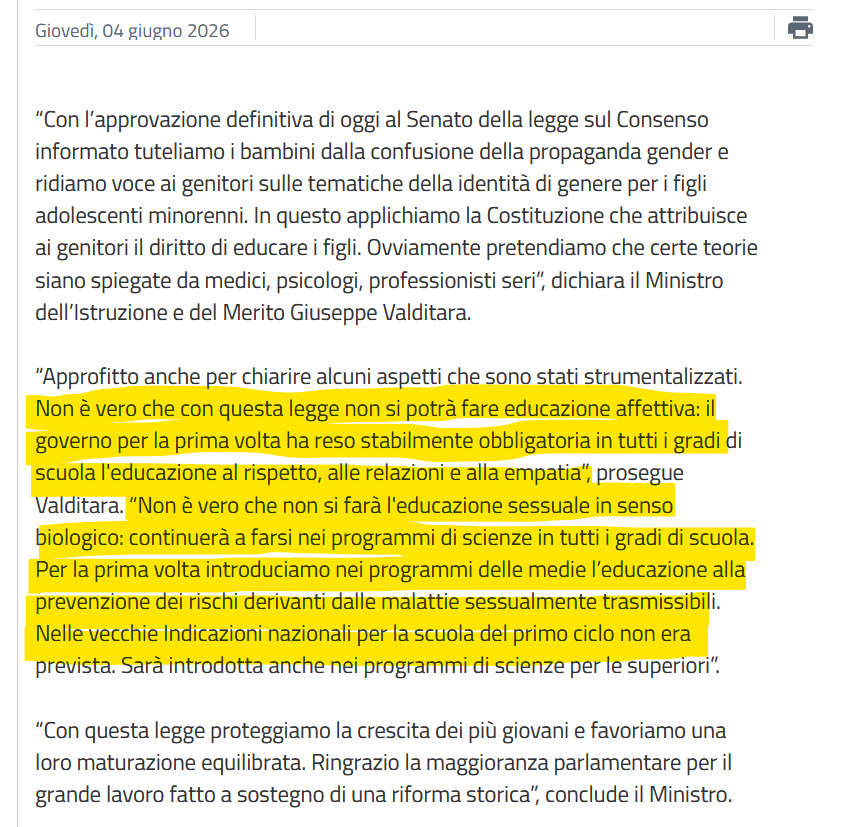 Maur0068's tweet photo. @AntoniFerrante @G_Valditara Per esperienza diretta posso confermare che molti docenti sono più attivisti politici che insegnanti equilibrati.

La dimostrazione è che stanno diffondendo fregnacce sulla legge in materia di consenso informato approvata dal parlamento: https://t.co/oNAmDPINd7