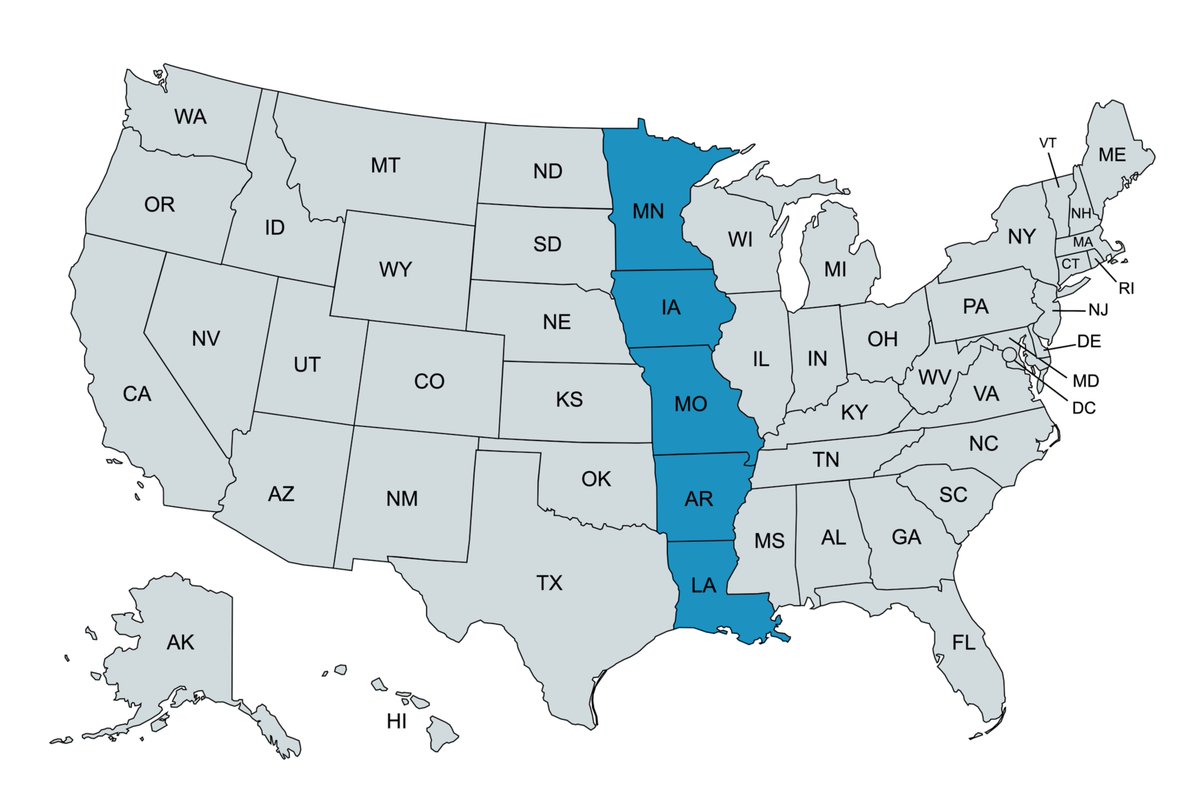 aaaronson's tweet photo. One-word states with two-word capitals where neither word in the capital name has the same length as the state name https://t.co/rfbZlxp44E