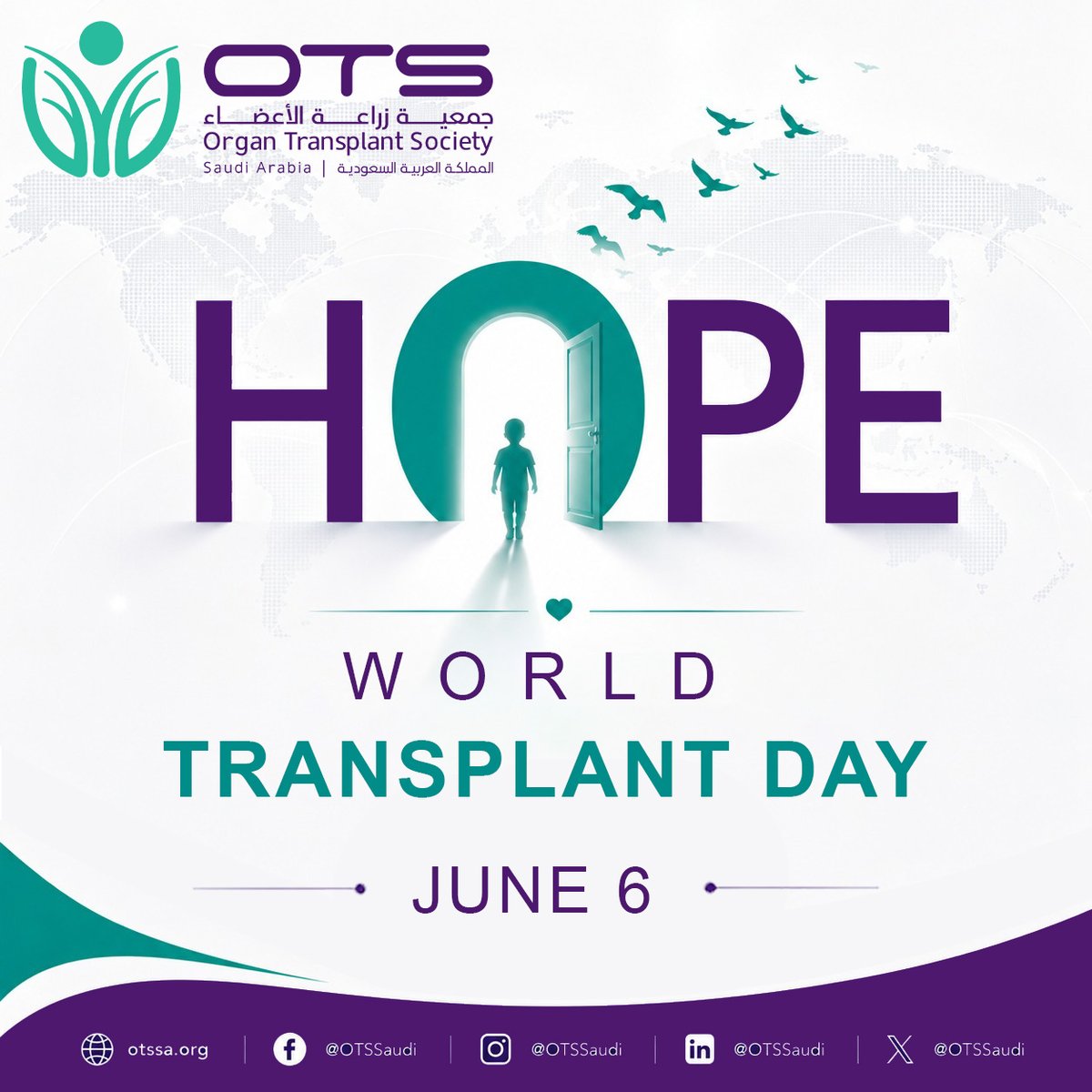 OTSSaudi's tweet photo. 🌍 World Transplant Day

Celebrating renewed hope, transformed lives, and new beginnings made possible through organ transplantation.

💜 LIFE REBORN. HOPE RENEWED.

#WorldTransplantDay #OrganTransplantation https://t.co/I9ESlqjtSc