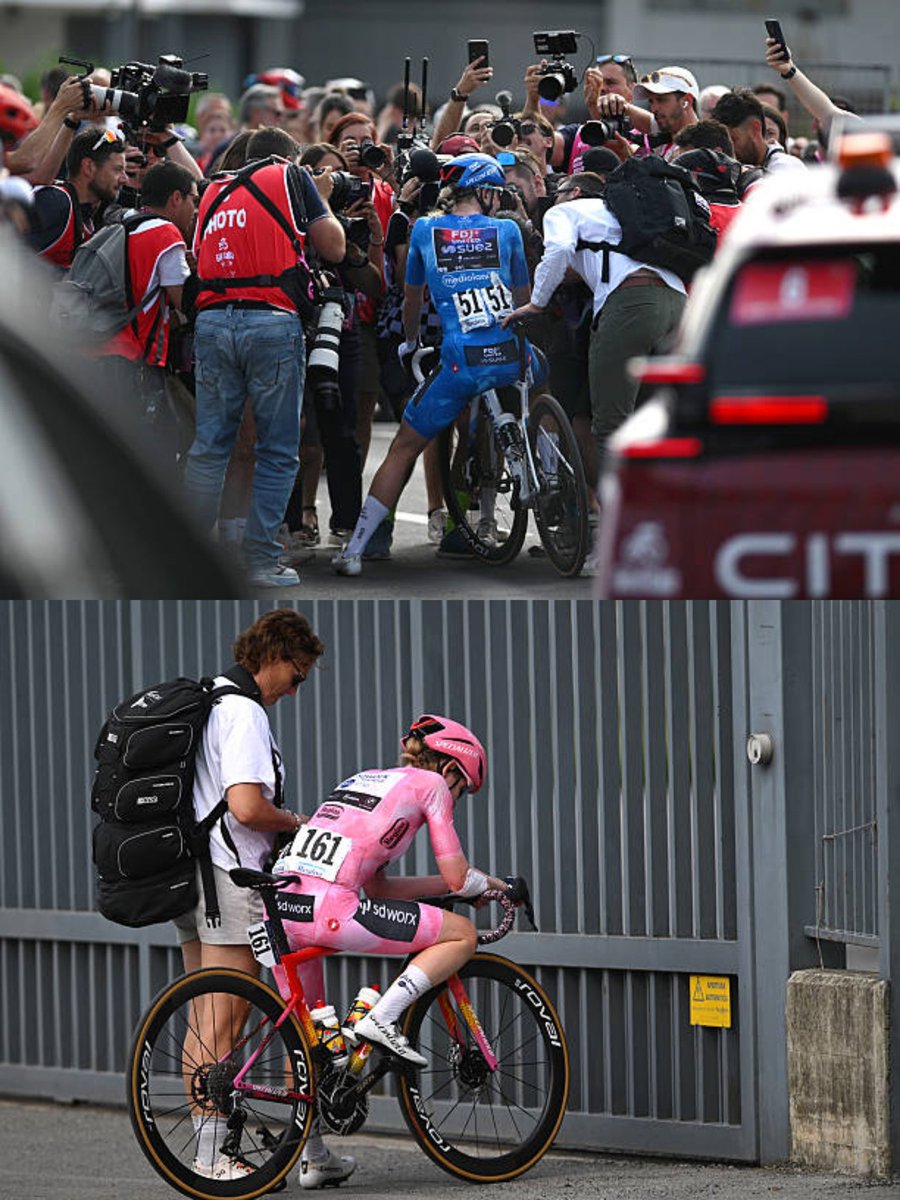 elsterrato's tweet photo. "Multitud vs Soledad"
📸Luc Claessen
#GirodItalia #UCIWWT https://t.co/RTuesVPhns