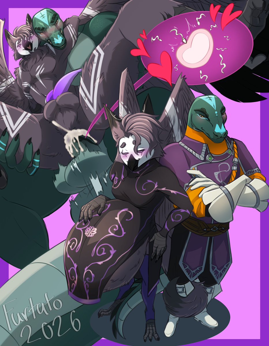 MRaven01628016's tweet photo. I guess I got carried away with teasing one of my guards~

Art by the amazing furrypotatooo https://t.co/hWQTpa6M3H