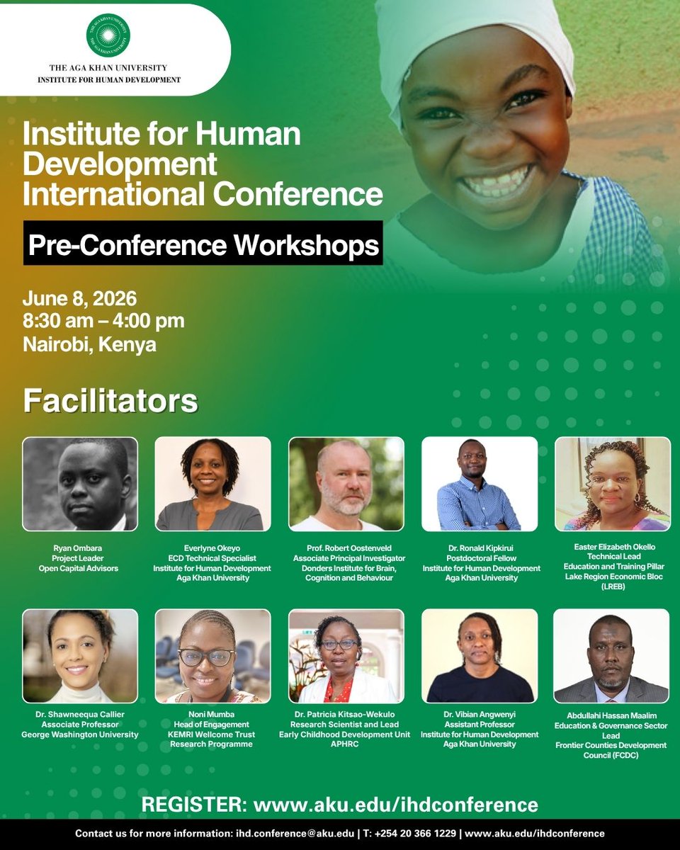 akuihd's tweet photo. The conversations begin!

#IHDat10 pre-conference workshops are bringing together researchers, policymakers, community organisations, and development partners to tackle key human development challenges through learning, collaboration, and innovation.

Follow along for insights. https://t.co/KGCghEoYoe