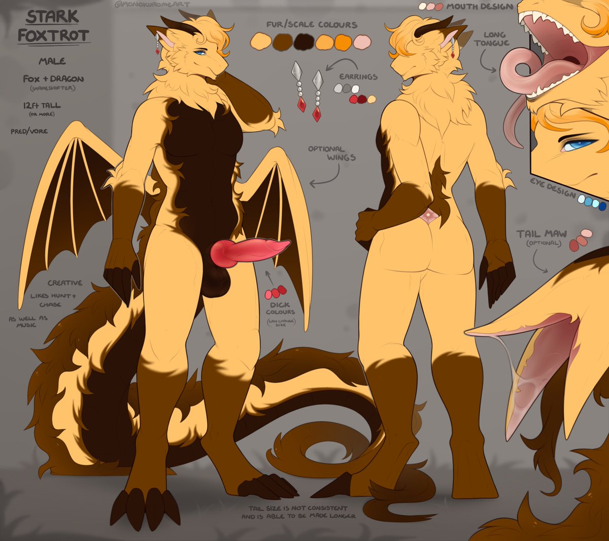 MonokuromeArt's tweet photo. A reference sheet done for a user over on Discord~ https://t.co/iwonDX6CkR