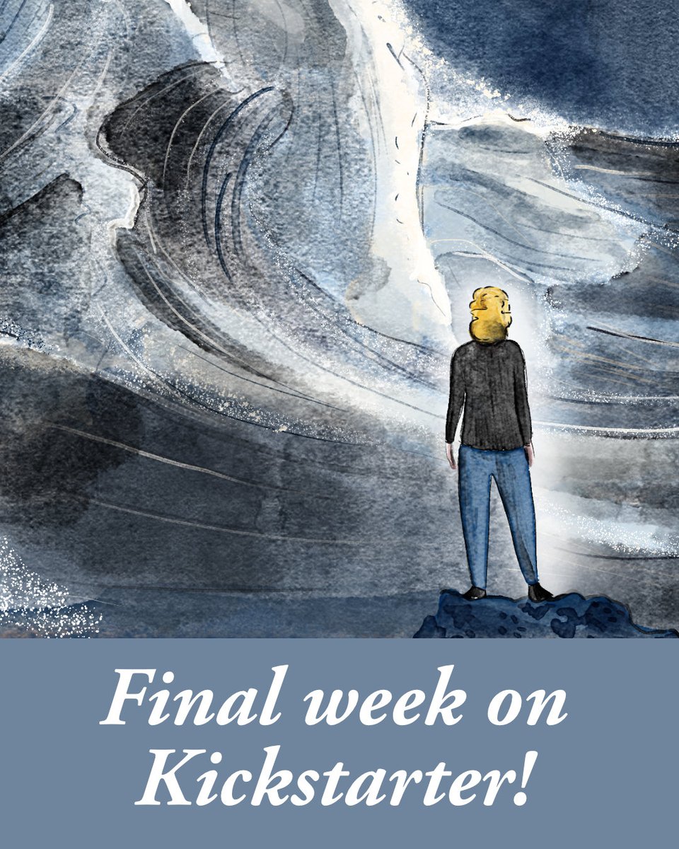 thirdbearpress's tweet photo. We're in the final week of funding for It Comes in Waves!

Bruna Martini's new comic is a poetic journey through memory and emotion that will mean something to anyone who has lost a loved one.

Get your copy here: https://t.co/geFalvx3C9 https://t.co/8QwzXpPHOu