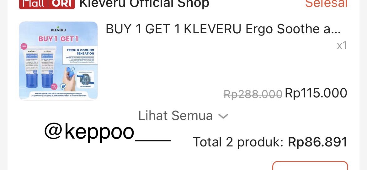 keppoo___'s tweet photo. @valzhr kleveru kak, B1G1 dpt harga 80an total 100gr jdi hemat bgt.
cepet bgt menyerap ke kulit ga bikin sumuk, ga berat samsek, finishnya tu bikin kulit kenyal apalagi dingin pas dipake, cepet meresap, ga bikin whitecast, tipe kulit aku kombinasi
lokal pride🫡
🔖 https://t.co/z1soYPUyXh https://t.co/yCh3bViZYS