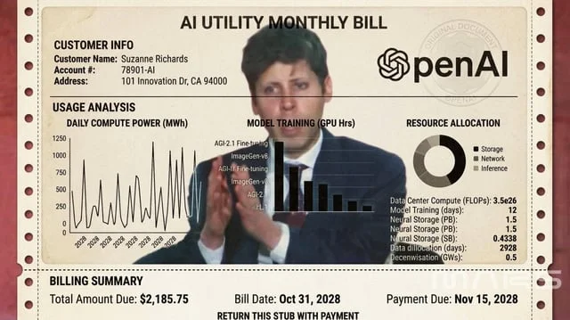 CuriosityonX's tweet photo. 🚨: Sam altman says people may soon have to pay metered bills for ai just like electricity and water https://t.co/kbsTGW6ZSt