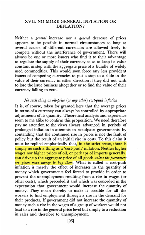 duff837's tweet photo. Supply and demand cannot cause price inflation

Hayek, Denationalisation of Money, The Argument Refined https://t.co/L8Jl5kzDx3