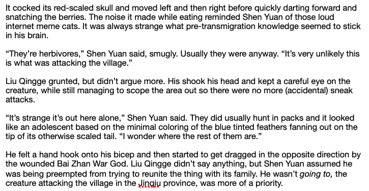 waffle_fancy's tweet photo. re-writing a lot of the last symmetry of bloom chapter, but here's a preview with another #liushen romantic outing where SY gets to cosplay as a cultivator https://t.co/EL21y14Tep