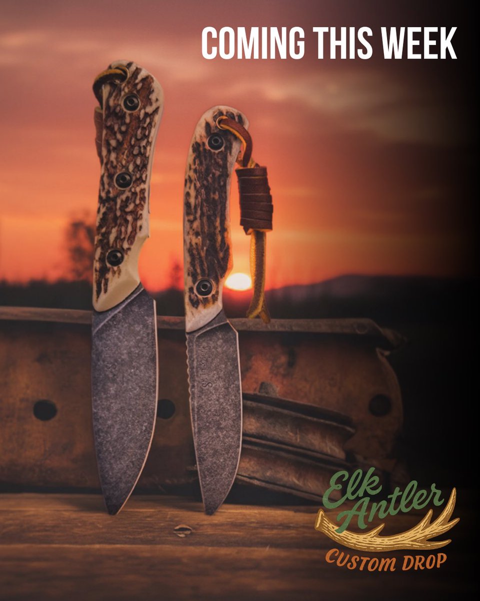 SmithnSonsKnfCo's tweet photo. After months of requests, American Elk Antler is making its return.
Weโre currently working on a small batch of Braves and Axioms featuring hand-cut and shaped American Elk Antler scales. Planned release: sometime during the week of June 7โ13.
Stay tuned.
#EDC #elk #MadeInUSA https://t.co/rdGtnvGYAe