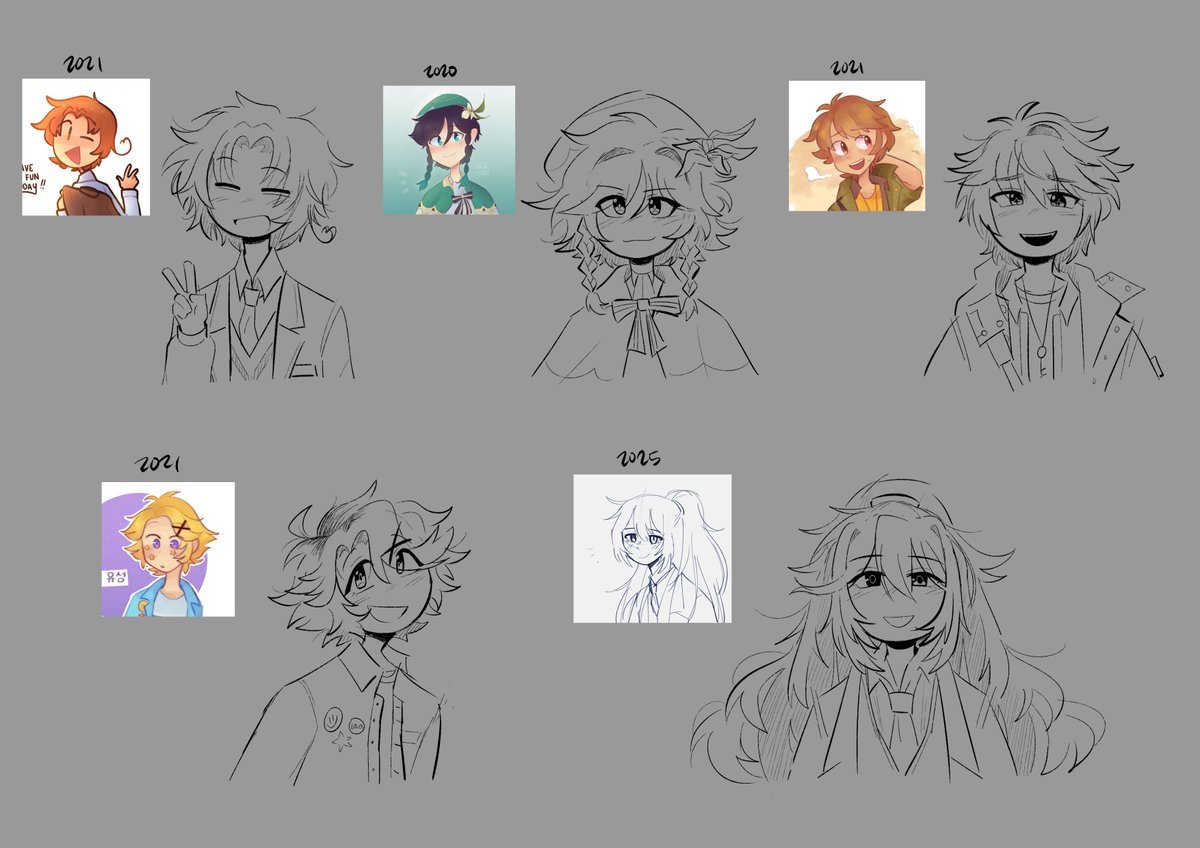 mxcaronii's tweet photo. ermmm here's the full canvas of this lol. just characters that ive kinda been into no big deal....... (wheeze) https://t.co/mLGZO8n8iS