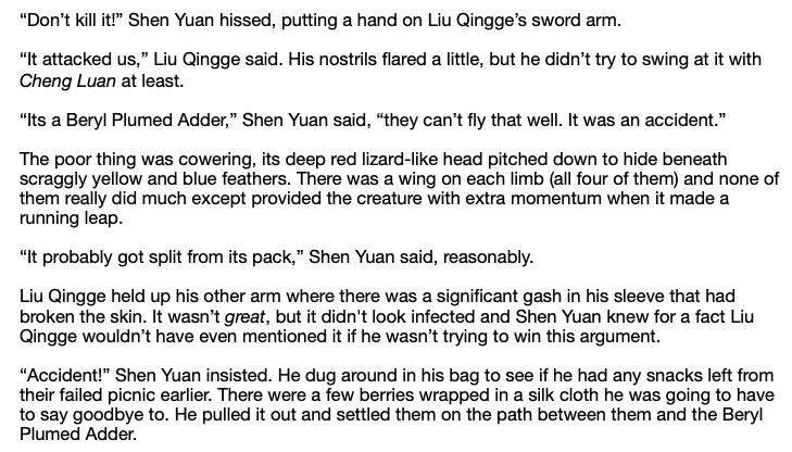 waffle_fancy's tweet photo. re-writing a lot of the last symmetry of bloom chapter, but here's a preview with another #liushen romantic outing where SY gets to cosplay as a cultivator https://t.co/EL21y14Tep