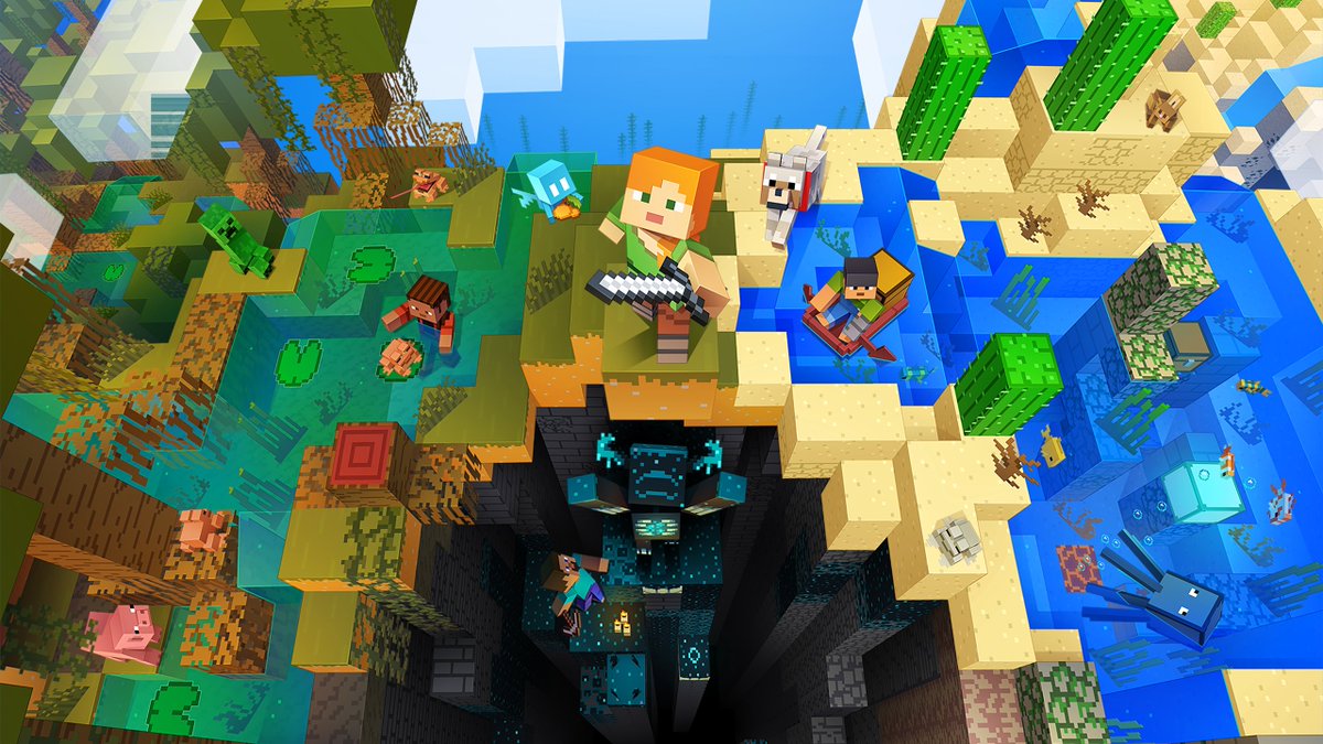 MinecraftWikiFR's tweet photo. En ce 7 juin, la mise à jour de la couleur (2017), la mise à jour sauvage (2022) et la mise à jour Sentiers &amp; Récits (2023) fêtent chacune leur anniversaire : 9, 4 et 3 ans respectivement ! 🎂 https://t.co/26IiWfRSEY