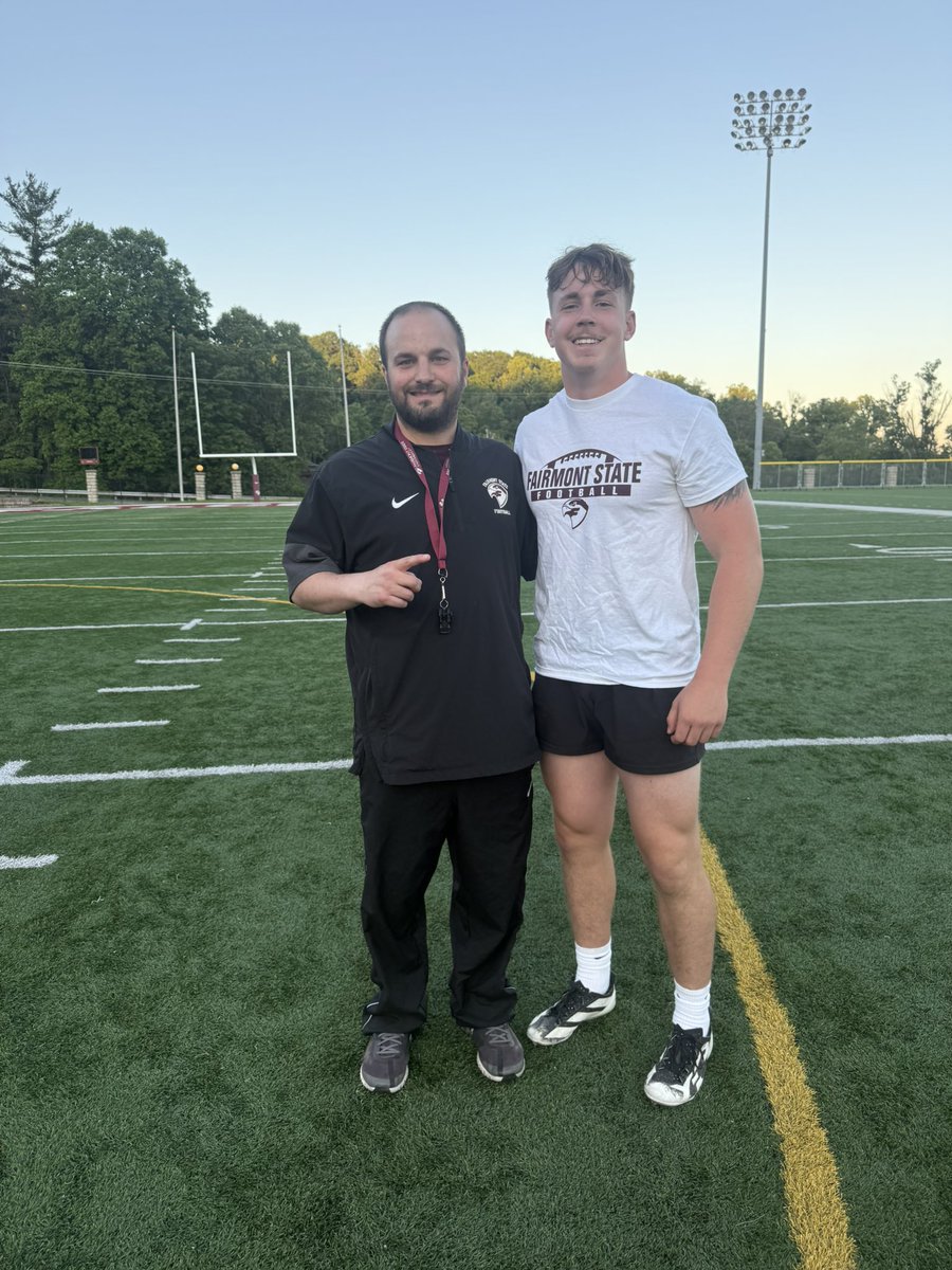 cadecompton13's tweet photo. Blessed to be invited to @FairmontStateFB  camp and compete!  Thank you to the coaching staff for the opportunity to learn, compete, and showcase my abilities.  @CoachZJohnson15 appreciate everything Coach!  Thank you guys for a game day visit invite.  Can’t wait to watch you guys compete! @ChinstrapWV