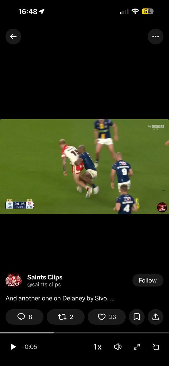 bradbrook17's tweet photo. @ryanbuzz1985 @saints_clips Both feet off the floor and a swing motion but I need to look at the definition of them don’t make me laugh 🤦‍♂️ https://t.co/Eqm1opKBMo