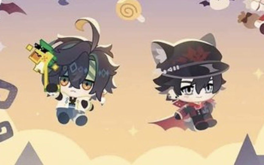 bwootster's tweet photo. What’s going on here,,, is hoyoverse telling us they’re besties,, did they become pen pals since that Fontaine event or what https://t.co/QZdPcWkdZR