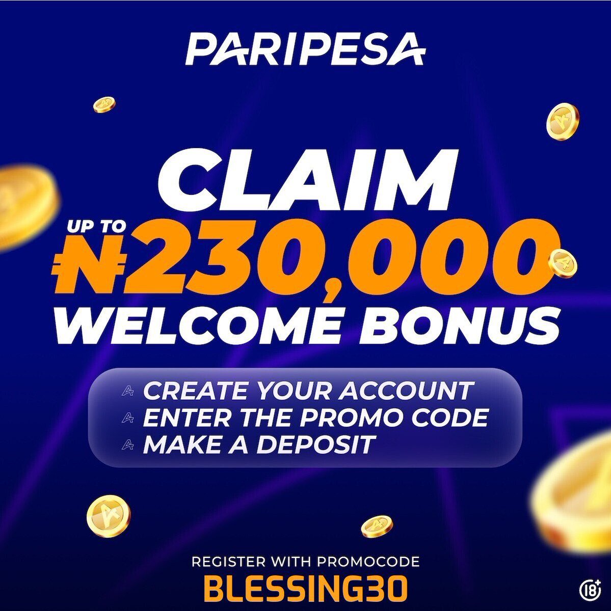 Blessyon30's tweet photo. 3/3 FTX on Paripesa 👇 

CODE: NFBAF

Not on Paripesa? Use the link and promo code below to register and 💥 💥 
#230,00 Bonus on your first deposit 🥶

Link to betting site → https://t.co/FUpxvI7dwL

Link to download app → https://t.co/HHDKgtGpdH

Promo code: Blessing30 https://t.co/qHsvOChC9s