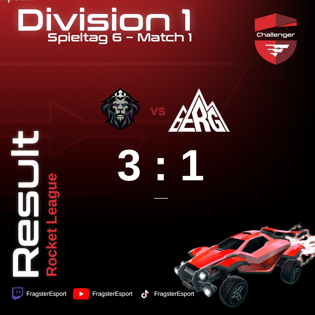 FragsterD's tweet photo. ‼️Results & Schedule‼️

@zuraesports sichert sich den 3-1 Win gegen
@esportBERGin der ersten Partie des Tages  

Da @esportBERG für das 17:00 Match kein vollständiges Lineup stellen kann erhält
@HNVR_Esports einen 3-0 Default-Win für dieses Match  

Um 17:30 Uhr wartet aber auch schon @godalions
auf @HNVR_Esports in der Arena (bereits live)

#FragsterChallenger