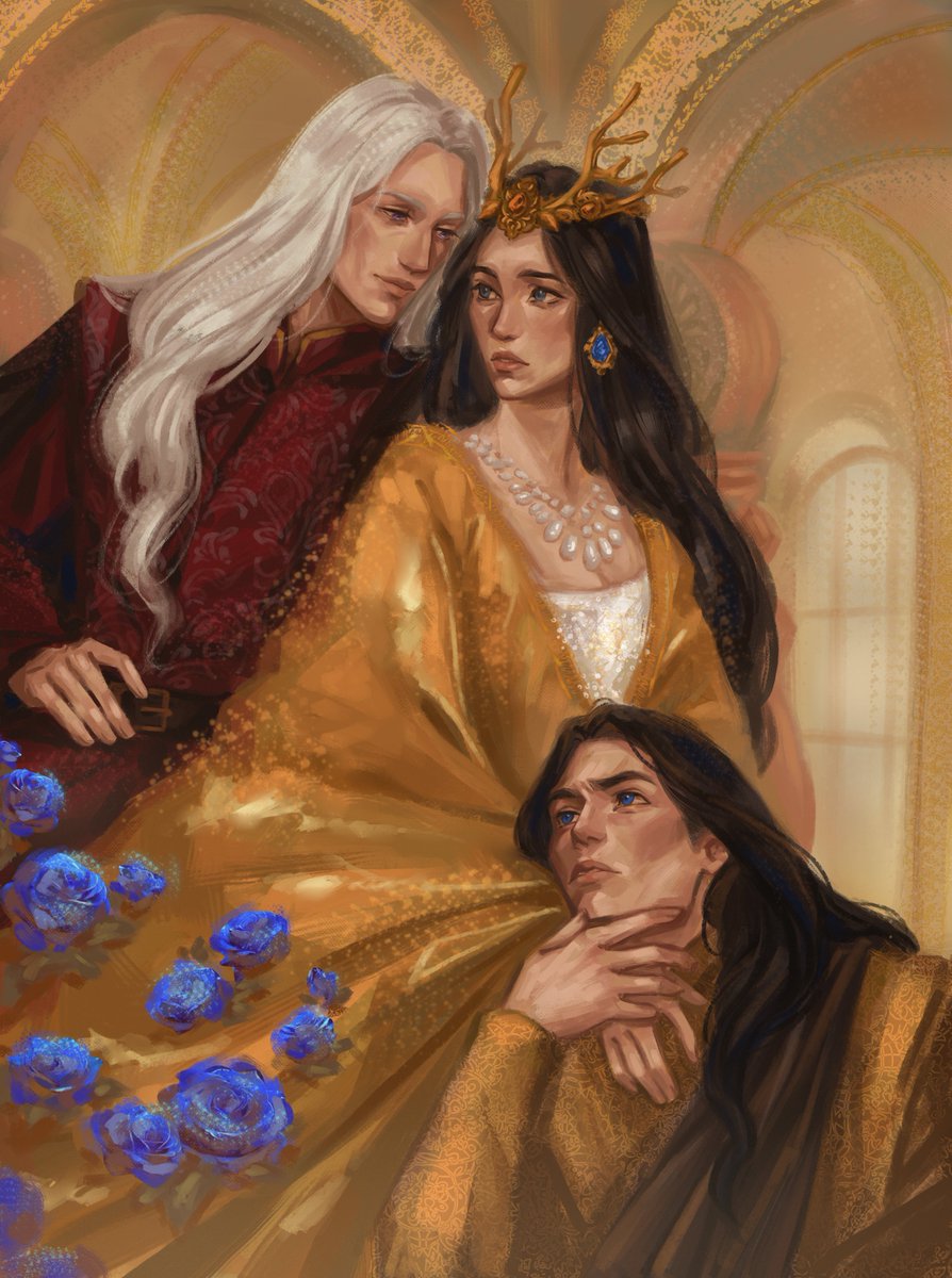 Rubylovescatby's tweet photo. “Lyanna was to have been Robert’s bride” 

“My brother gave the crown to the Stark girl, and later stole her away from her betrothed”

Commission by my dear and amazing @Malotte00 https://t.co/fCG81ElyvL