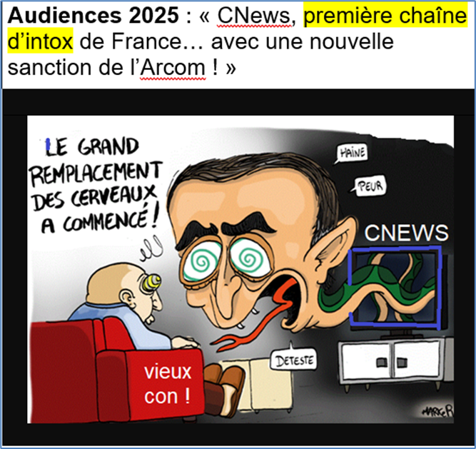 MelilotA's tweet photo. @RNational_off Vous voulez dire que 56 % des Français boivent des bières devant CNEWS qui leur trépane le cerveau ? 

Après ça, rien de bien étonnant, si ces blaireaux jugent le gouvernement fautif de la mauvaise météo ou de la femme qui trompe son mari RN-haineux avec un socialiste 😂🤣 https://t.co/vEXBnYdfiC