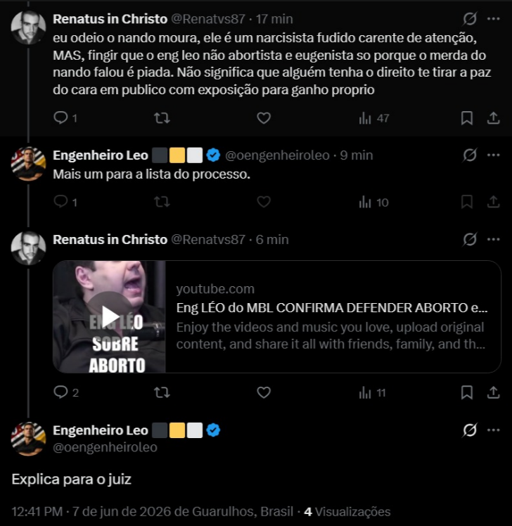 Renatvs87's tweet photo. O apoiador da "interrupção da gravidez" em casos de doenças graves. Como figura pública, não pode querer escapar das repercussões de suas declarações nem tentar silenciar quem discorda delas. O MBL demonstrando na prática que são facistoides. https://t.co/7nR0FE1zhq