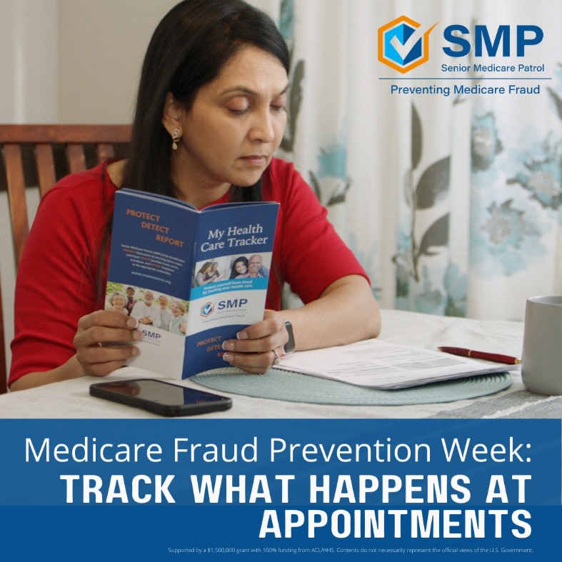Alliance4Aging's tweet photo. Request and use a My Health Care Tracker from the SMP and track what happens at appointments to compare what you have written to what is billed on the Medicare Summary Notices (MSNs) and/or Explanation of Benefits (EOBs).
https://t.co/hbRsPTdfDl https://t.co/rXbcv5kKqf