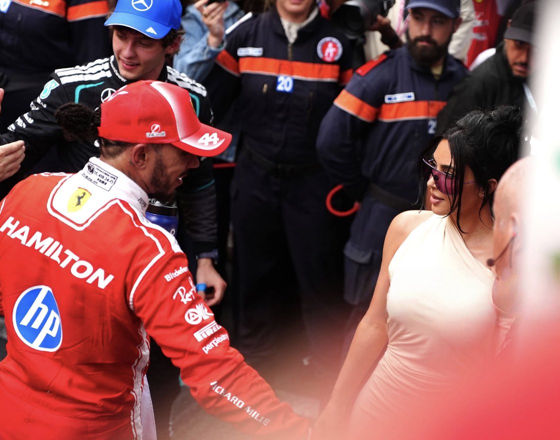 HouseOfVanity88's tweet photo. WHAT AM I LOOKING AT?! 😭❤️

Lewis Hamilton walked straight over to Kim Kardashian and greeted her with a hug at the Monaco GP. 🏁👀 https://t.co/SUYdaDjjMm