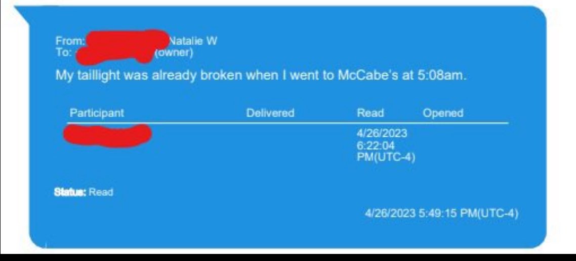 Andieldufrense's tweet photo. I need to make this abundantly clear, after following this case now since August 2023, I can see how this wretched diabolical psychopath operates. 
She is starting to form a brand new narrative for who is responsible for John’s death. Here are the former targets of Read’s narrative to blame someone else for what she did.
1) It was a plow. 
2)It was Chloe, the Albert’s dog
3) It was Jennifer McCabe 
4) It was Colin Albert
5) It was Brian Albert
6)It was all 3 of these people. 
The following people are part of the conspiracy according to Karen, and are covering up what Jenn, Colin, Brian A, & Brian H did
📌Brian Albert Jr. 
📌Julie Nagel
📌Sarah Levinson
📌Allie McCabe
📌Julie Albert 
📌The EMT’s on the scene the morning John was found
📌The Canton PD
📌Mass State Police
📌Ian Whiffin: an expert in digital forensics who currently serves as a Senior Technical Product Manager at Cellebrite.
📌Dr. Jessica Hyde: a high-profile digital forensics examiner, consultant, and educator.
*It’s important to note that any friends & family of the aforementioned, would be looked upon by Read & her attorneys of being complicit in the conspiracy if they were to speak out to support their family and/or friends.
THERE IS NOT ONE SHRED OF EVIDENCE THAT ANYONE MENTIONED ABOVE, HAD ANYTHING TO DO WITH THE DEATH OF JOHN O’KEEFE. 
Here are the basic facts and evidence that point directly to Karen Read. 
The digital data shows:
📌Karen backed her SUV up going 24 MPH, with the gas pedal pressed at 75% throttle. What that means is her gas pedal was almost completely pressed to the floor of the vehicle. 
📌 Read's 2021 Lexus LX 570 SUV recorded a "trigger event" when put in reverse, corresponding to the time of the fatal strike of John O’Keefe. O'Keefe's iPhone, including Health app steps, Doppler data, and battery temperature, forensic experts testified that the phone's last recorded movement stopped at 12:32 a.m., right around the same time the SUV was in reverse. 
📌A Canton Police Department cruiser responding to check on John O’Keefe's niece and nephew captured footage of Karen Read’s broken tail light at 8:23 a.m.on January 29, 2022, via the vehicle camera on law enforcement’s vehicle. 
📌 Karen relayed through the intermediary to the blogger, that her taillight was already broken at 5:08 AM. 
📌Pieces of her tail light were found at the scene (34 Fairview)  
📌 microscopic pieces of tail light were found embedded in John’s clothing.
📌 Karen herself told several first responders, and witnesses testified during the trial, that Karen Read made statements at the scene admitting she hit John O’Keefe. 
📌 Karen told investigators the afternoon of the horrific event, that John did not go into the house. Since then, Karen’s version of whether John went into the home at 34 Fairview has changed multiple times. Presently her story is that he did go into the home. (He didn’t)
‼️This is not a complicated case, this is a woman who was enraged, drunk, and in a fit of rage, backed her vehicle up into John, struck him, and left him to die in the cold. Instead of taking accountability, she is now trying to blame his death on John’s own friends,  to avoid taking any accountability for what she did. 
She has destroyed people’s, including at the time, an 18 year old young man named Colin albert, who was not even inside the home by the time Karen had arrived. 
‼️ given all of this evidence, if you still believe that Karen Read is innocent, then you are as dumb as a bag of damn rocks! 
🚨 that brings me back to the original purpose of this post. She is now trying to put the blame on Michael Proctor. Michael Proctor‘s horrific, disgusting,  and despicable text messages are just that, but they have nothing to do with Karen Read herself, or his investigation of her case.
‼️The FBI went through Michael Proctor‘s phone & found ZERO evidence of a coverup or a conspiracy. 
Read is a manipulative, lying, narcissist, & needs to be held accountable for the death of John O’Keefe.