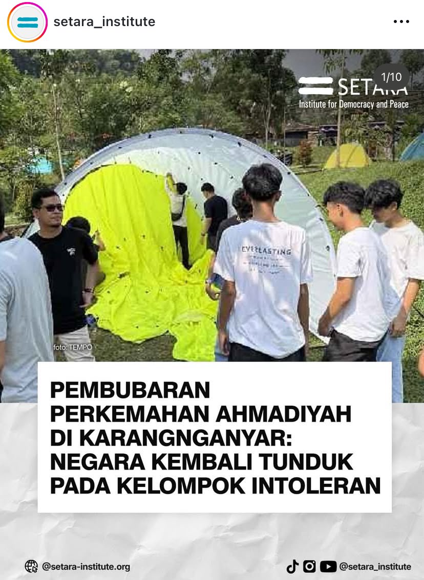 hist0riann's tweet photo. “kita menerima perbedaan bukan penyimpangan” wkwkwk. Menganggap sesat karena berdasarkan “Fatwa MUI”. PFTTTTTTTT. Fatwa MUI menurut oknum2 ini derajatnya lebih tinggi ketimbang UU kebebasan beragama dan berkeyakinan😋 https://t.co/jbevAfbjAc