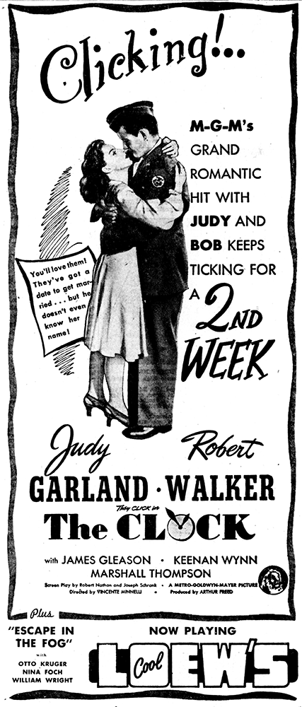 TheJudyRoom's tweet photo. June 7, 1945: Judy Garland had two films in circulation, "Meet Me In St. Louis" and "The Clock." Both were hits, with "Meet Me In St. Louis" being the mega-hit.  Here is an excellent review from The Philadelphia Enquirer, written by Mildred Martin.

#judygarland #thejudyroom https://t.co/d0vofpgNlr