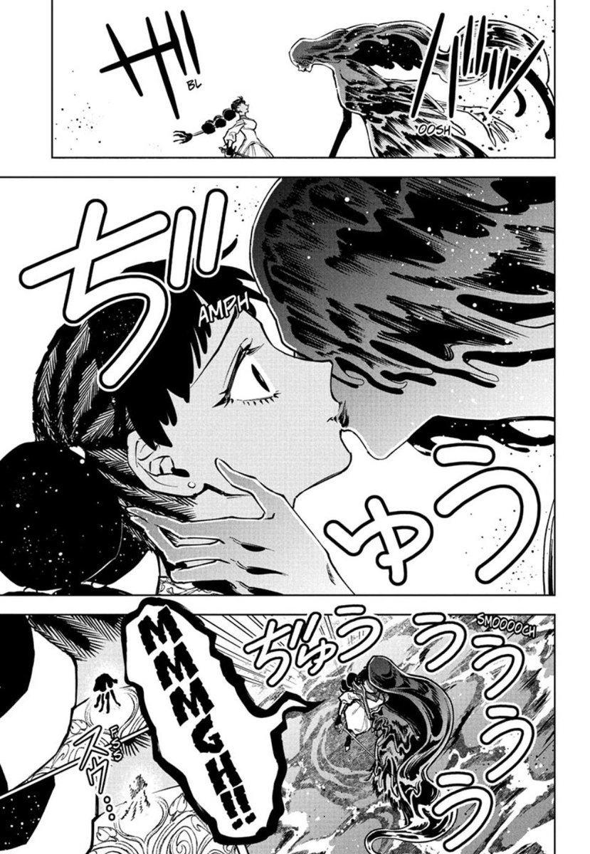 Janice_M_Audio's tweet photo. Ya’ll, no, wait… if that water Majik has to kiss everyone in order for the brainwashing to cease, both Ichi and Kumugi’s first kiss is gonna be with a freaking Majik 😭😭😭
#IchiTheWitch85 #Appleslice https://t.co/lF7jxSBd5k