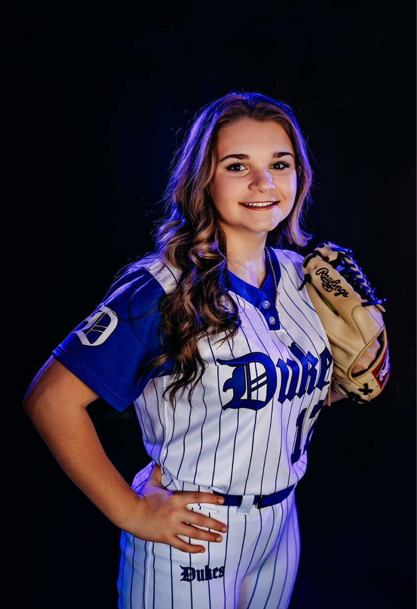 LadyDukesFields's tweet photo. Summer Roster Drop Day 6! 
Lydia Fields #17

Lydia is a 2029 from Symmes Valley High School who brings versatility and athleticism to the field as a center fielder and second baseman.
We’re excited to have Lydia representing the Lady Dukes this summer! 💙🥎 https://t.co/1BU5RU1Vzj