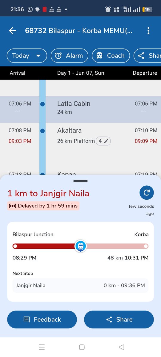 UMESHSONIIND's tweet photo. @RailMinIndia @RailwaySeva  why train is running late https://t.co/4pUdZXNlop