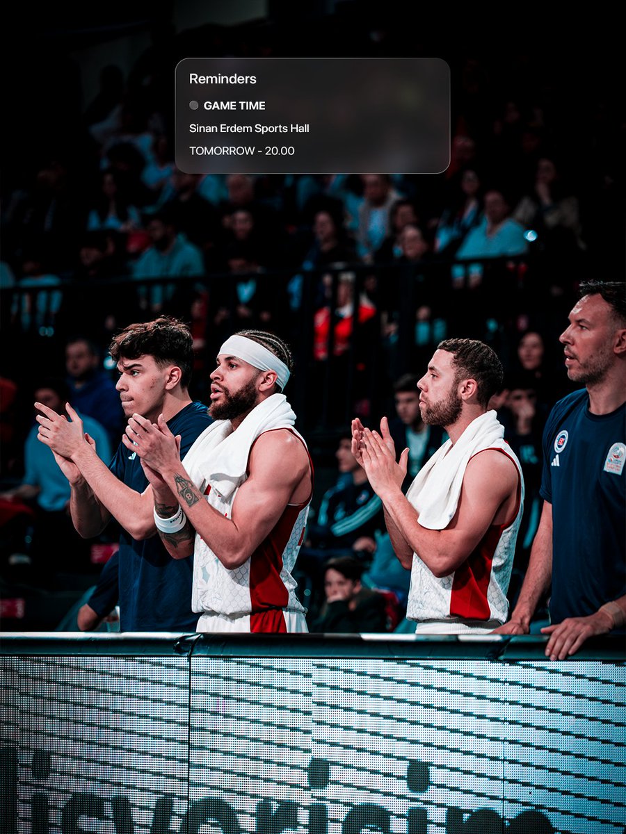 BKBasketbol's tweet photo. 🔥Final için mücadeleye devam! 

Yarın Sinan Erdem’de buluşalım.

❤️💙#HayalineKanatlan | @basketsuperligi https://t.co/uuTBe9cnEA