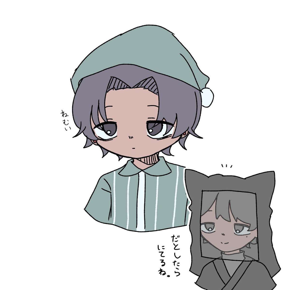 para_dium's tweet photo. 動画に出てきた母親が血の繋がった親なら、🎭の素顔はこんな感じの可能性が高いのかな。（既に描いてる人いたらごめん） https://t.co/ST8Hre9TDh