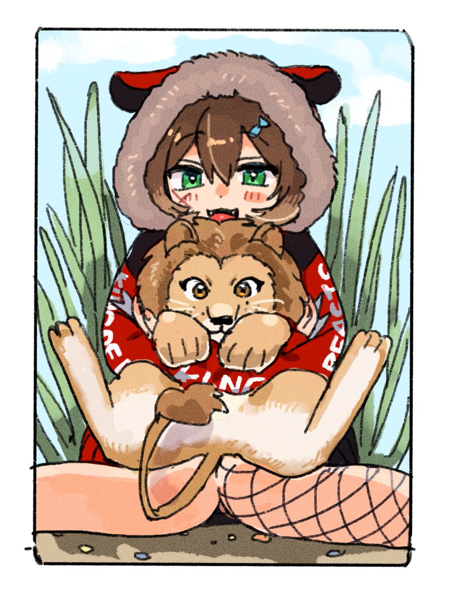 vt_amami's tweet photo. #のらねっこあら　👑🦁 https://t.co/q8tpe3WbuV