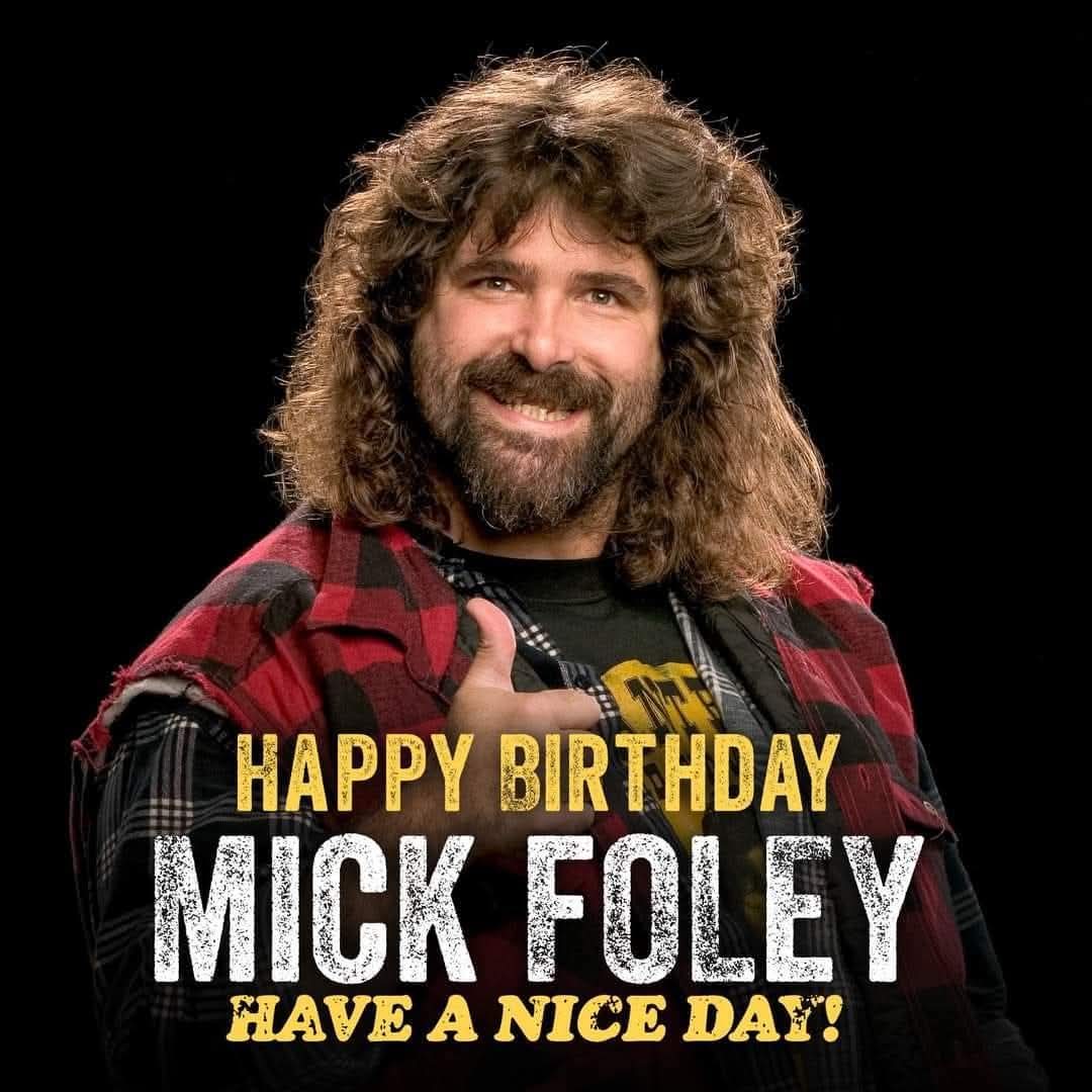 CACReunion's tweet photo. Happy 61st Birthday to one of CAC's biggest supporters, lifetime member, and WWE Hall of Famer, the Hardcore Legend himself, Mick Foley. https://t.co/hHXsORrdIs