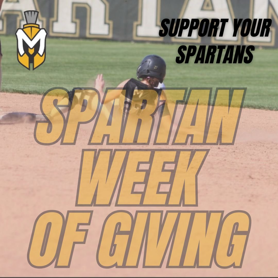 MU_SpartanSB's tweet photo. Sliding into Spartan Week of Giving. Here is your chance to impact our Spartan Softball Program directly! https://t.co/ggLe27lDAN https://t.co/hgF6gakeVj