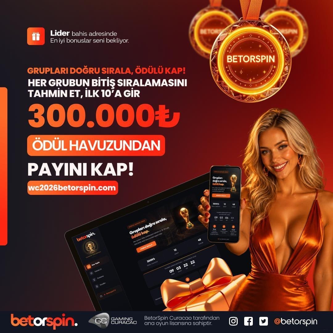 BosOfficial2025's tweet photo. 🏆 Büyük Dünya Kupası Heyecanı Başlıyor! 

🎰 Grupları Doğru Sırala 300.000₺ Ödül Havuzundan Payını Al!

🎁 Dünya Kupası Lig Tablosunu Doldur!

➡  Bedava 300.000₺ Kazanmak İçin Hemen Tahmin Et!

Detaylar: https://t.co/rfZly9ZXXO https://t.co/8nZa6oe1xI