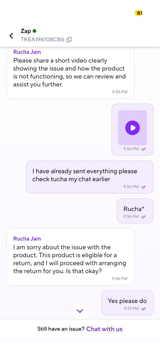 Jatt476's tweet photo. @zeptocares Again Rucha Jain from @ZeptoNow said pickup cant be fullfiled  @zeptocares what is this in DELHI NCR - that too central you are not able to pickup product for 3 days ? @jagograhakjago https://t.co/LbW4bLG20d