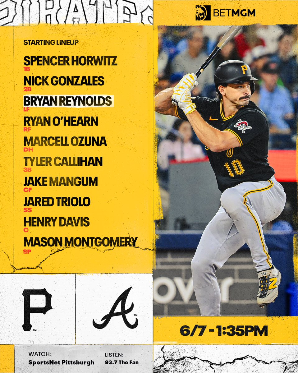 Pirates's tweet photo. 66/162.

📺: @SNPittsburgh
📻: @937TheFan https://t.co/w9iGsbfKu0